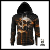 Sweat Crâne Orange - Crâne Passion