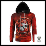 Sweat Dragon Rouge - Crâne Passion