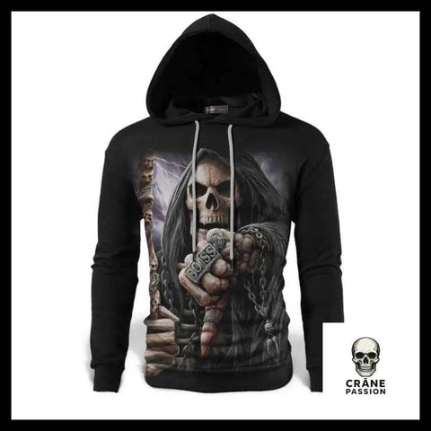 Sweat Faucheuse Boss - Crâne Passion