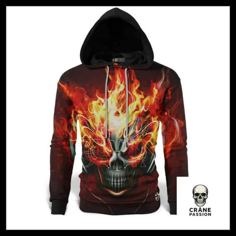 Sweat Rock Homme - Crâne Passion
