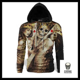 Sweat Squelette Carte - Crâne Passion