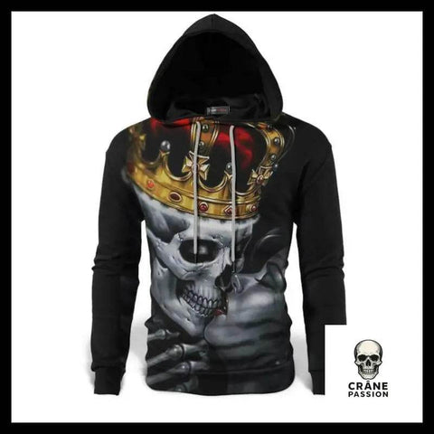 Sweat Squelette Couronne - Crâne Passion