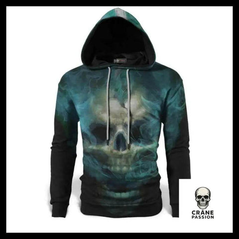 Sweat Squelette Fumée - Crâne Passion