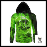 Sweat Squelette Vert - Crâne Passion