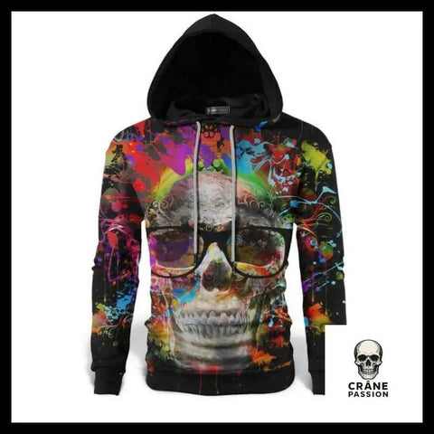 Sweat Tête de Mort Lunette - Crâne Passion