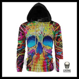 Sweat Tête de Mort Multicolore - Crâne Passion