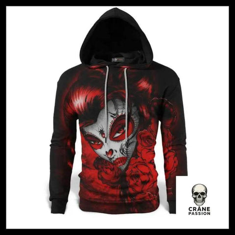 Sweat Tête de Mort Santa Muerte - Crâne Passion