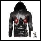 Sweat Tête de Mort Yeux Rouges - Crâne Passion