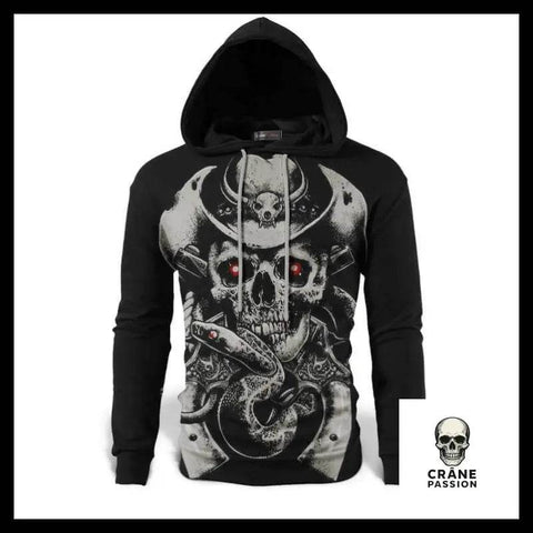 Sweat Viking - Crâne Passion