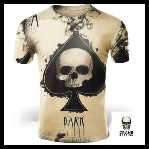 T-Shirt As De Pique - Crâne Passion