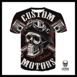 T-shirt Biker - Crâne Passion