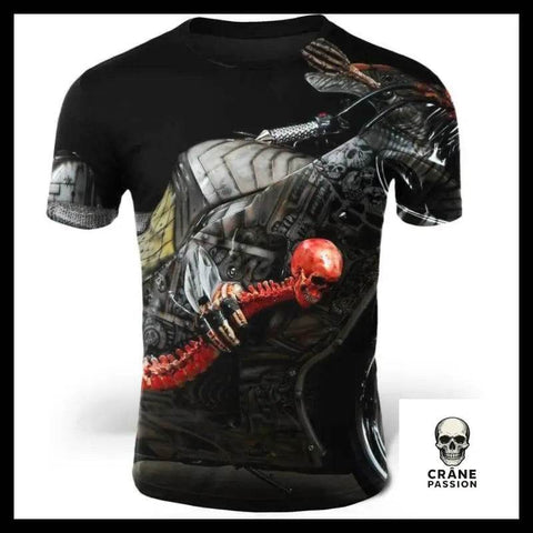 T-Shirt Biker Démon - Crâne Passion