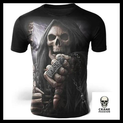 T-Shirt Boss Faucheuse - Crâne Passion