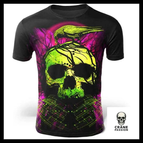T-Shirt Corbeau - Crâne Passion