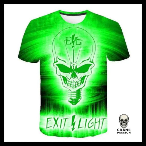 T-shirt Crâne Ampoule - Crâne Passion