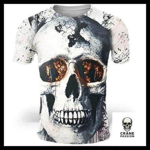 T-Shirt Crâne Brisé - Crâne Passion