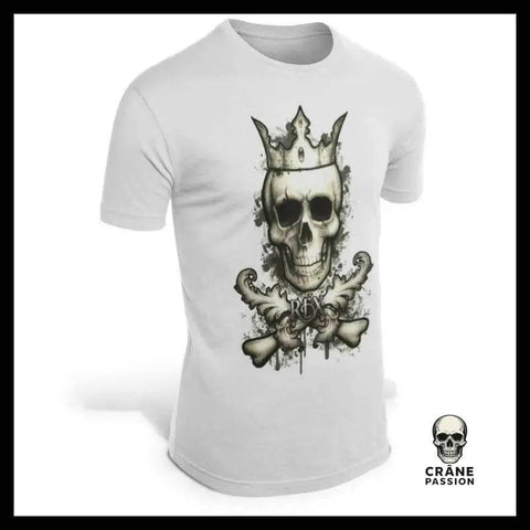 T-Shirt Crâne Avec Couronne - Crâne Passion