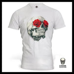 T-Shirt Crâne Fleuri - Crâne Passion