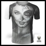 T-Shirt Crâne Mexicain Noir et Blanc - Crâne Passion
