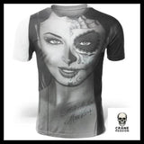 T-Shirt Crâne Mexicain Noir et Blanc - Crâne Passion