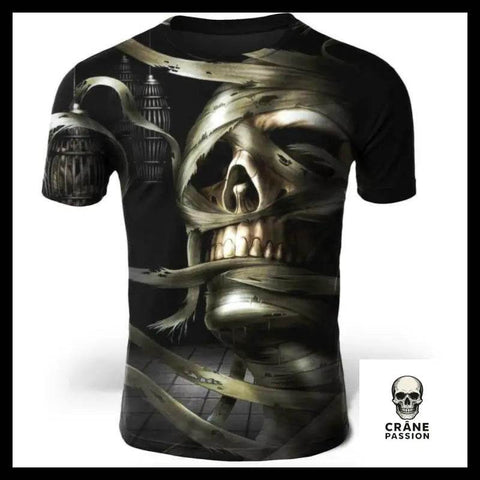 T-Shirt Crâne Momifié - Crâne Passion