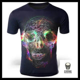 T-Shirt Crâne Multicolore - Crâne Passion