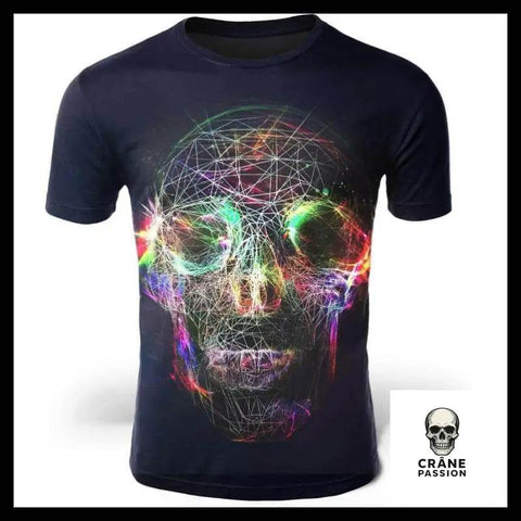 T-Shirt Crâne Multicolore - Crâne Passion