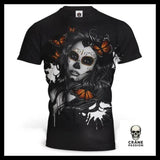 T-Shirt Crâne Papillon - Crâne Passion