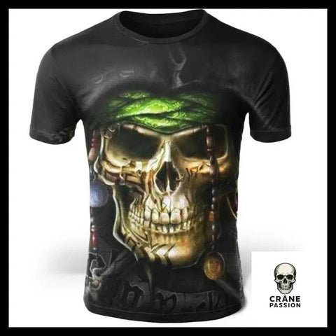 T-Shirt Crâne Pirate - Crâne Passion