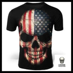 T-Shirt Crâne USA - Crâne Passion