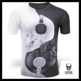 T-Shirt Crâne Ying Yang - Crâne Passion