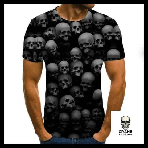T-shirt Crânes Humains - Crâne Passion
