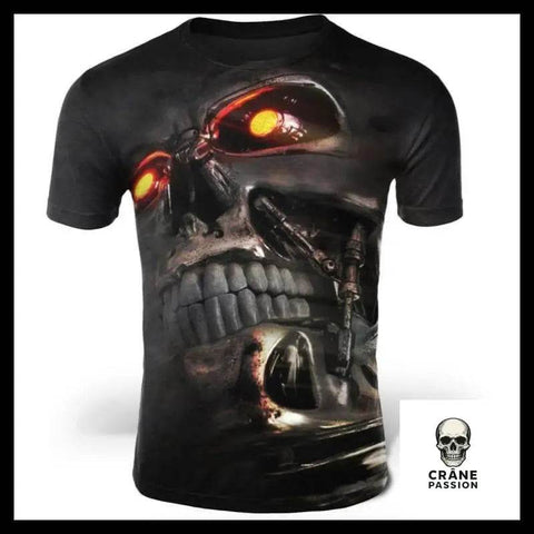 T-Shirt Cyborg - Crâne Passion