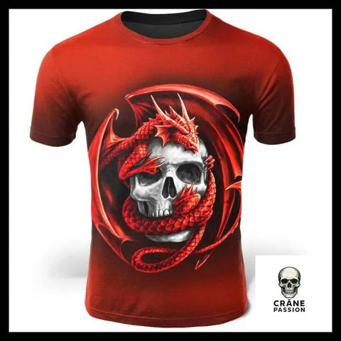 T-Shirt Dragon - Crâne Passion