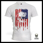 T-Shirt Drapeau USA - Crâne Passion