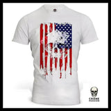 T-Shirt Drapeau USA - Crâne Passion