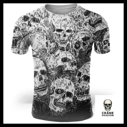 T-Shirt Esprit Gothique - Crâne Passion