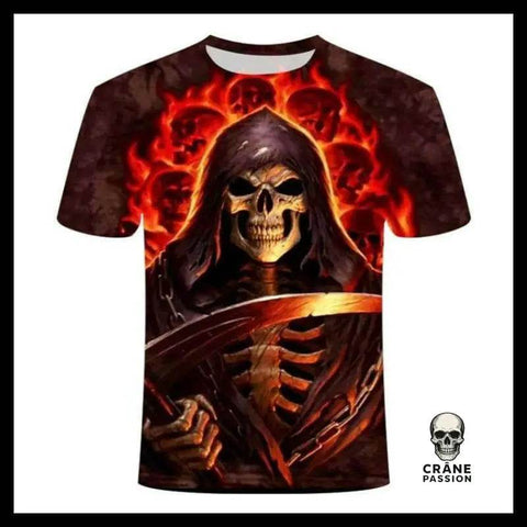 T-shirt Faucheuse Enfer - Crâne Passion