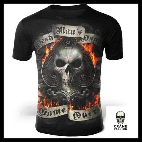 T-Shirt Game Over - Crâne Passion