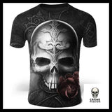 T-Shirt Gothique Flamboyant - Crâne Passion
