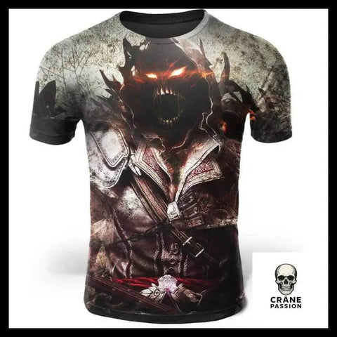 T-Shirt Heavy Metal - Crâne Passion