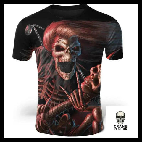T-Shirt Punk Homme - Crâne Passion