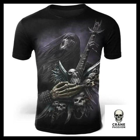 T-Shirt Rock Homme - Crâne Passion