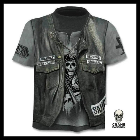 T-shirt Samcro - Crâne Passion