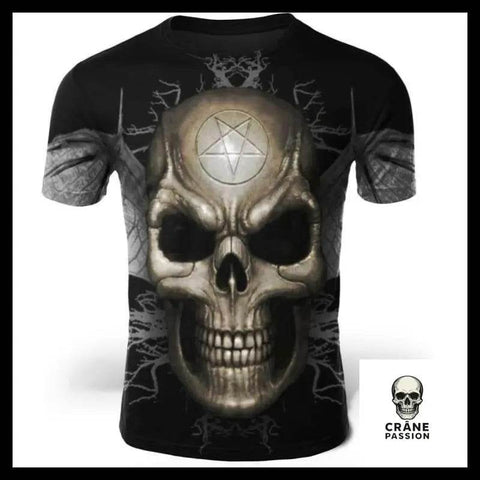 T-Shirt Satanic - Crâne Passion