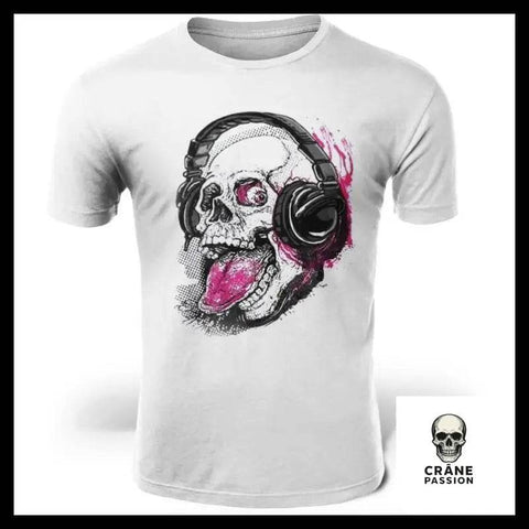T-Shirt Skull Musique - Crâne Passion