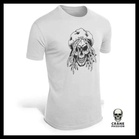 T-Shirt Skull Rasta - Crâne Passion