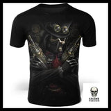 T-Shirt Squelette Armé - Crâne Passion
