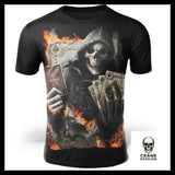 T-Shirt Squelette Carte - Crâne Passion