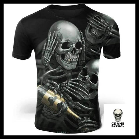 T-Shirt Squelette De La Mort - Crâne Passion